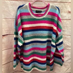 Lane Bryant heavy colorful sweater-NEW-Ladies 22/24